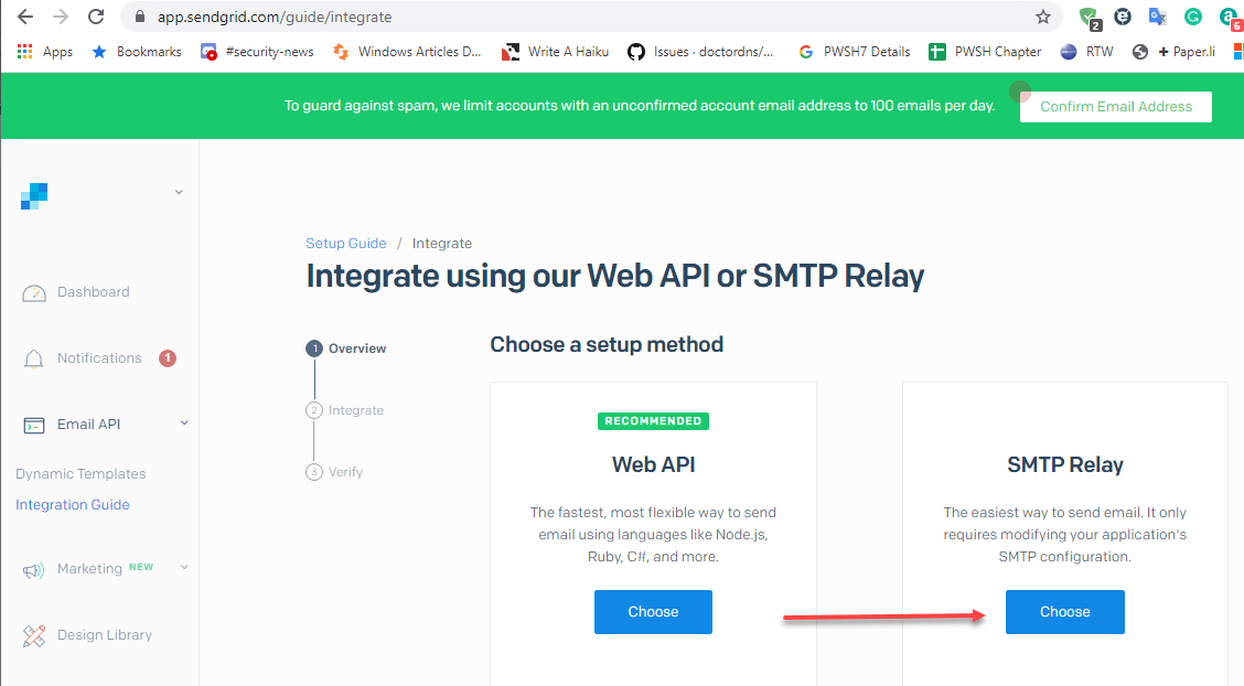 Under The Stairs Setting up an SMTP Relay using SendGrid