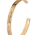 Single Geometric Crystal Cuff Bracelets