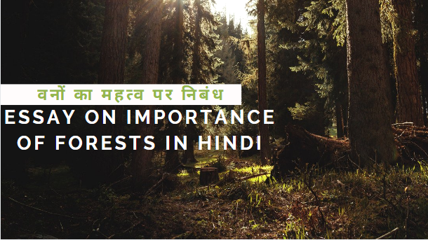 essay of forest in hindi
