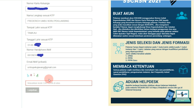 CARA MEMBUAT AKUN SSCASN 2021 - PENDAFTARAN CPNS 2021 DAN PENDAFTARAN