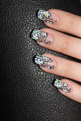 nail acrylic flower paint tutorials