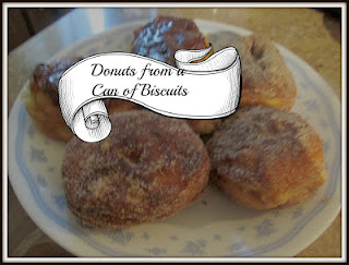 Country Fair Blog Party Blue Ribbon Winner: Vickie's Kitchen and Garden's Donuts from a Can of Biscuits