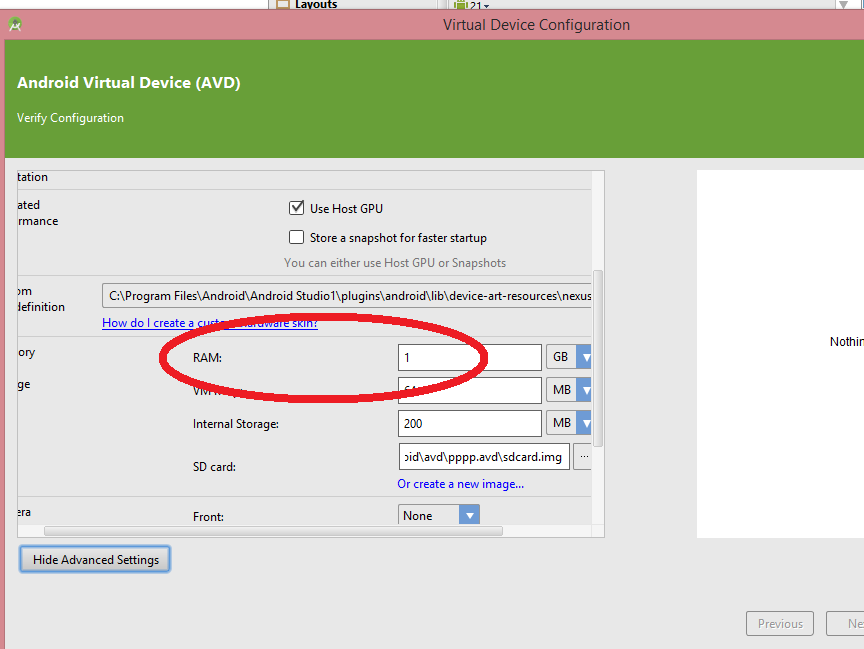 android studio emulator not working vm heap android studio emulator not working vm heap