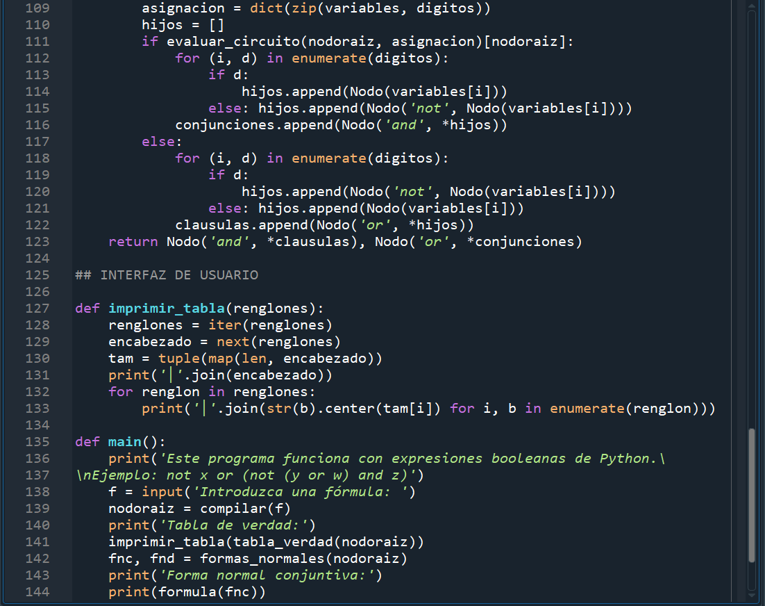 Calculadora Generadora de Tablas de Verdad usando Python: Calculadora ...