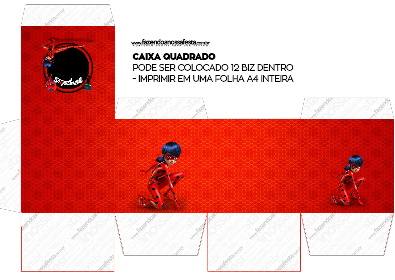 Miraculous Ladybug: Free Printable Boxes. - Oh My Fiesta! in english