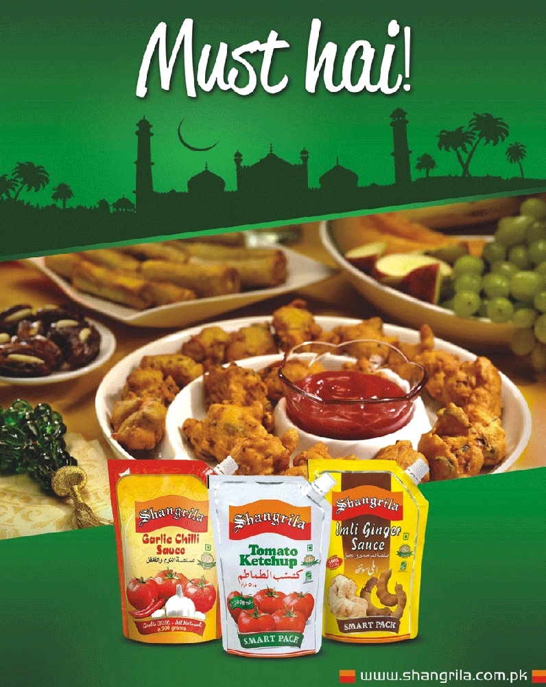 Advertising in Pakistan Shangrila Garlic Chilli Sauce, Tomato