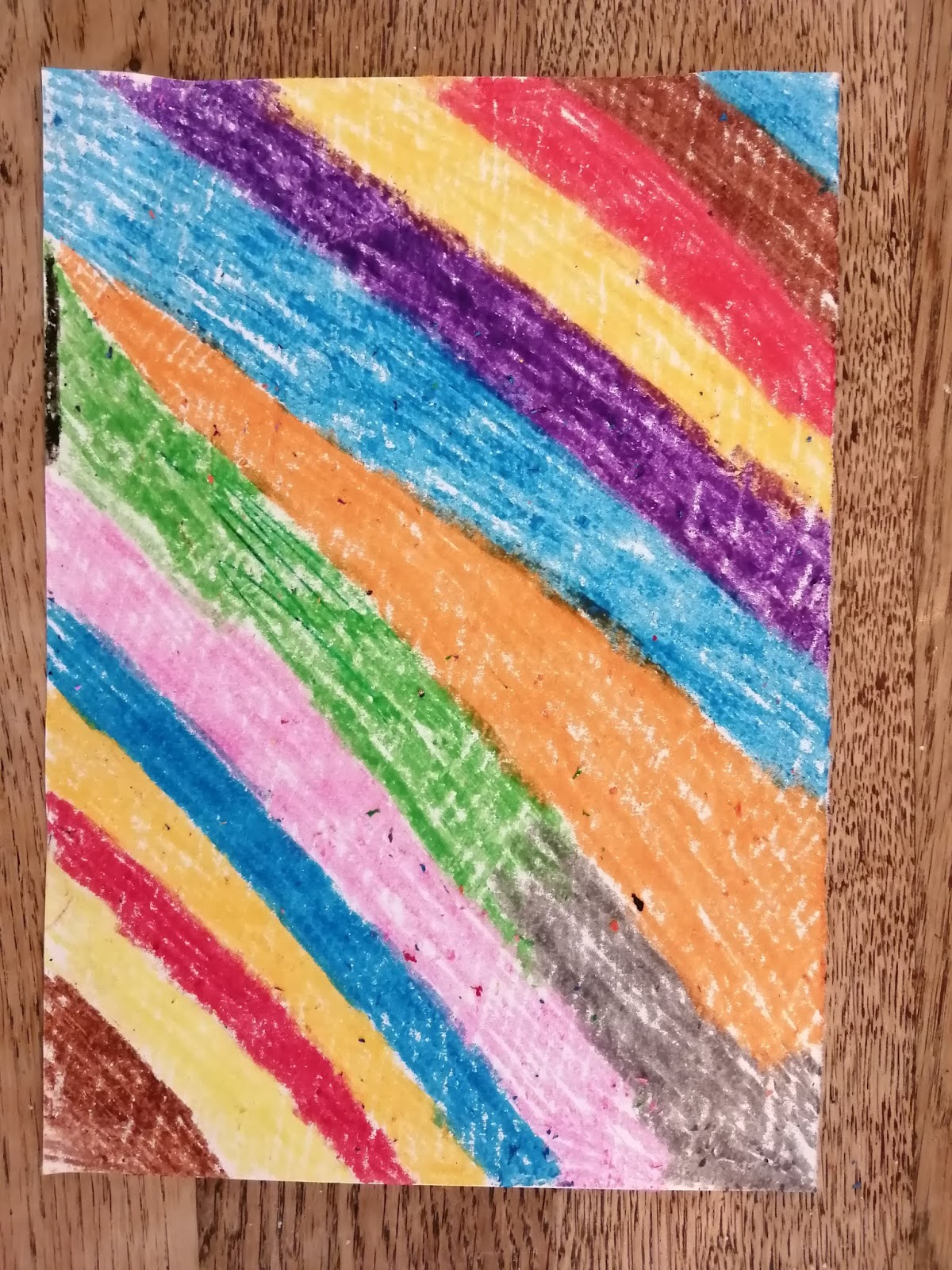 Wax Crayon Scratch Picture