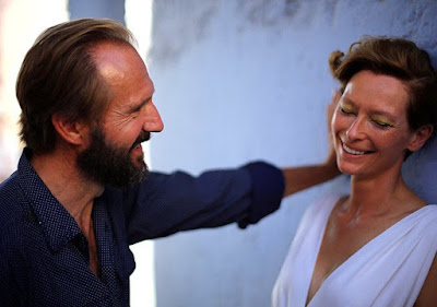 Image of Ralph Fiennes and Tilda Swinton in A Bigger Splash