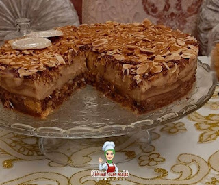 كيكة باردة بالبسكويت