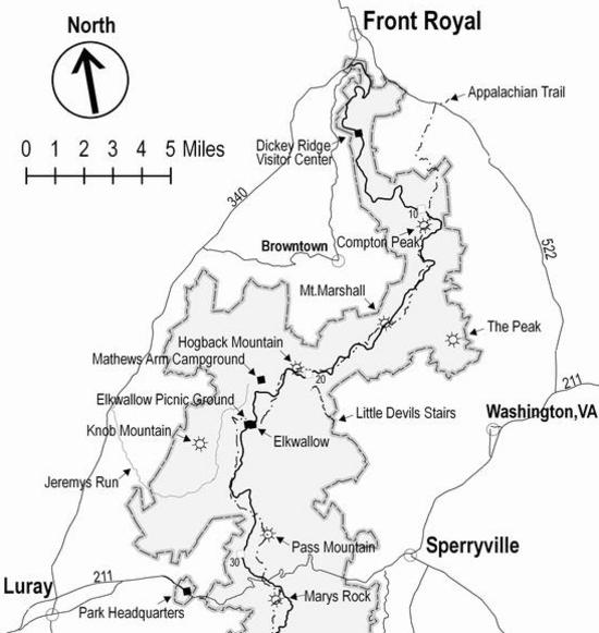 Shenandoah National Park Map Pdf Guide To Shenandoah National Park And Skyline Drive: Shenandoah National  Park