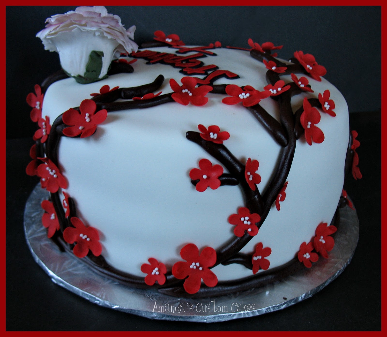 Amanda's Custom Cakes Japanese themed birthday cake