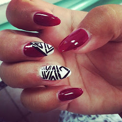 nails nail stiletto designs deep pointed burgundy parlor pointy acrylic visit stilettos