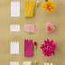 Çiçek Yapımı için Kağıt Kesme ve Katlama Şekilleri
