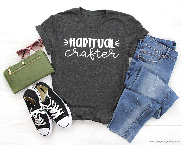 Habitual Crafter Shirt with 14 Free Crafter Cut Files
