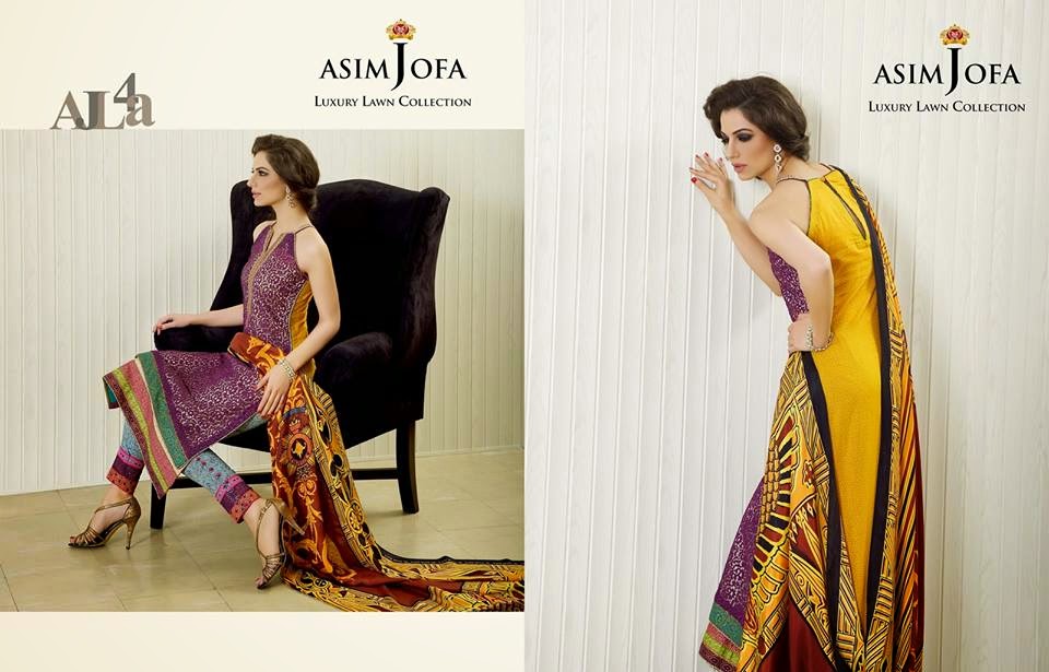 Asim Jofa embroidered summer collection 2015