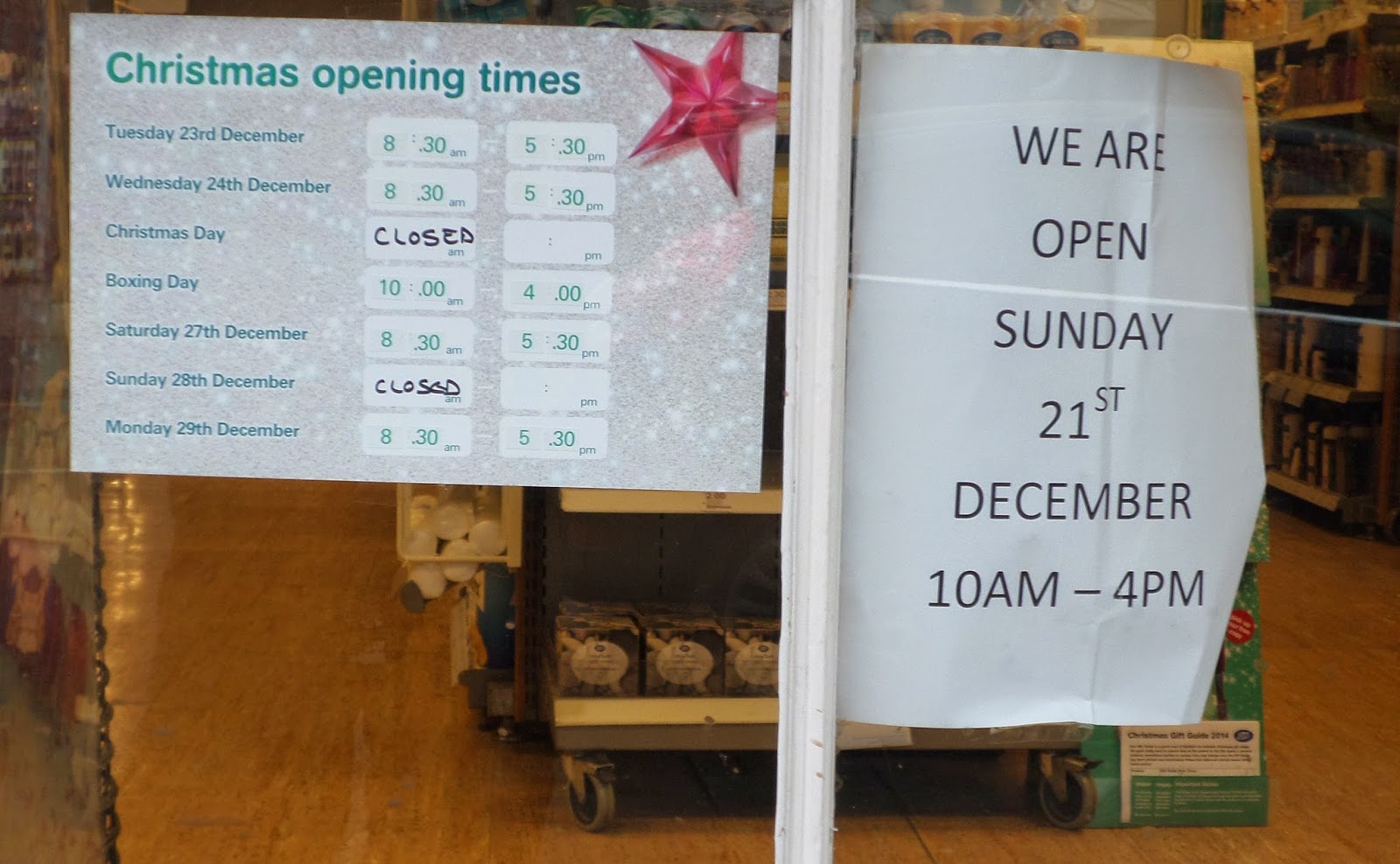 Martin Brookes Oakham Boots Pharmacy Chemist Oakham Rutland Christmas