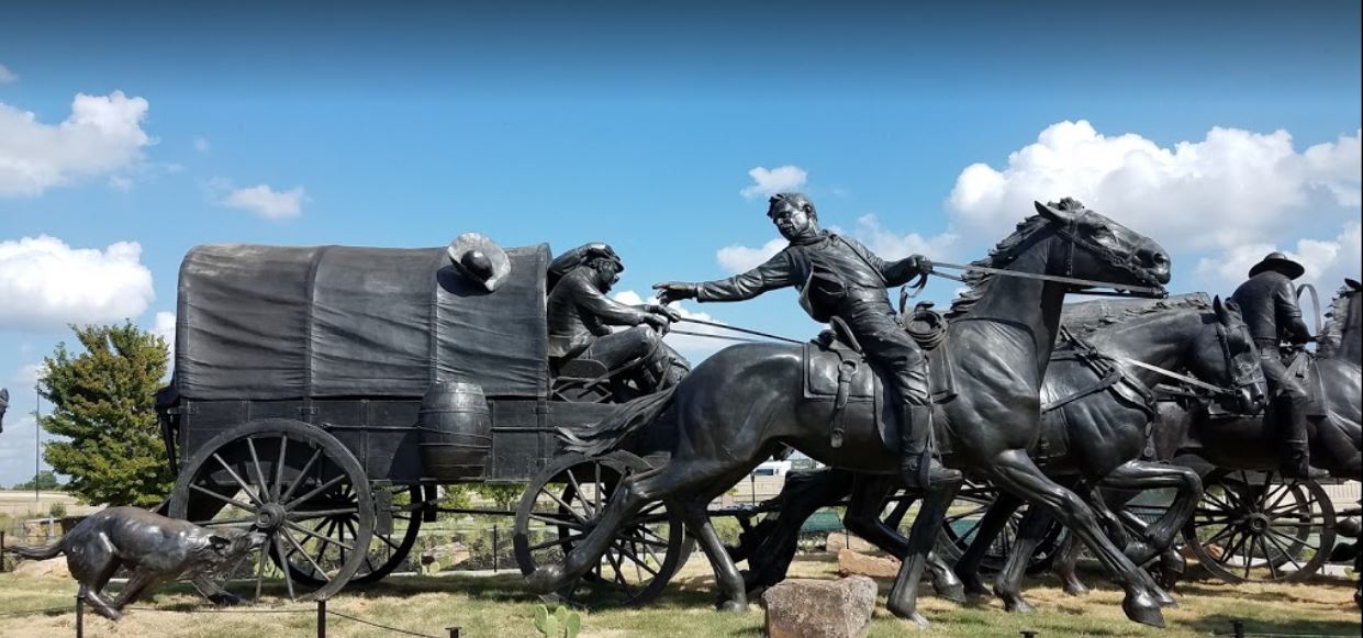 Just A Car Guy Centennial Land Run Monument at the Bricktown Canal in