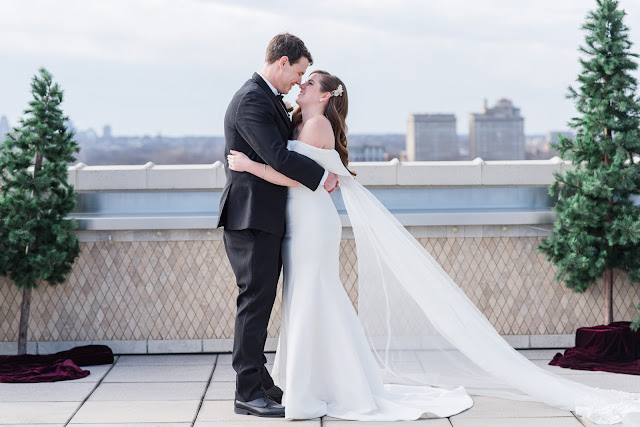 Amanda & George's Outdoor Winter Wedding at The Chase Park Plaza | St. Louis Wedding Photographer & Videographer