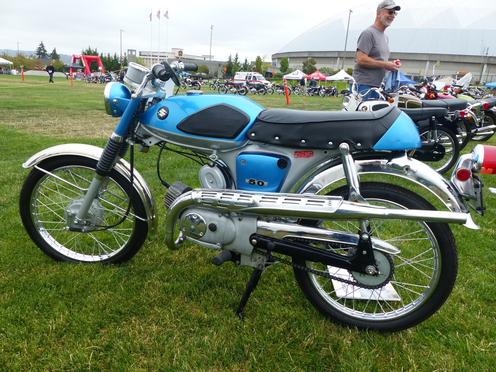 OldMotoDude: 1969 Suzuki AS50 Sport on display at 2016 "The Meet