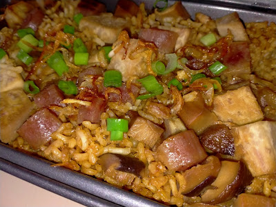 Kimmy-EZ Steamed Yam Rice With Lap Cheong