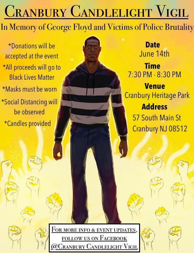 Ọfọdunka Speech at Floyd Candlelight Vigil, in Cranbury, NJ