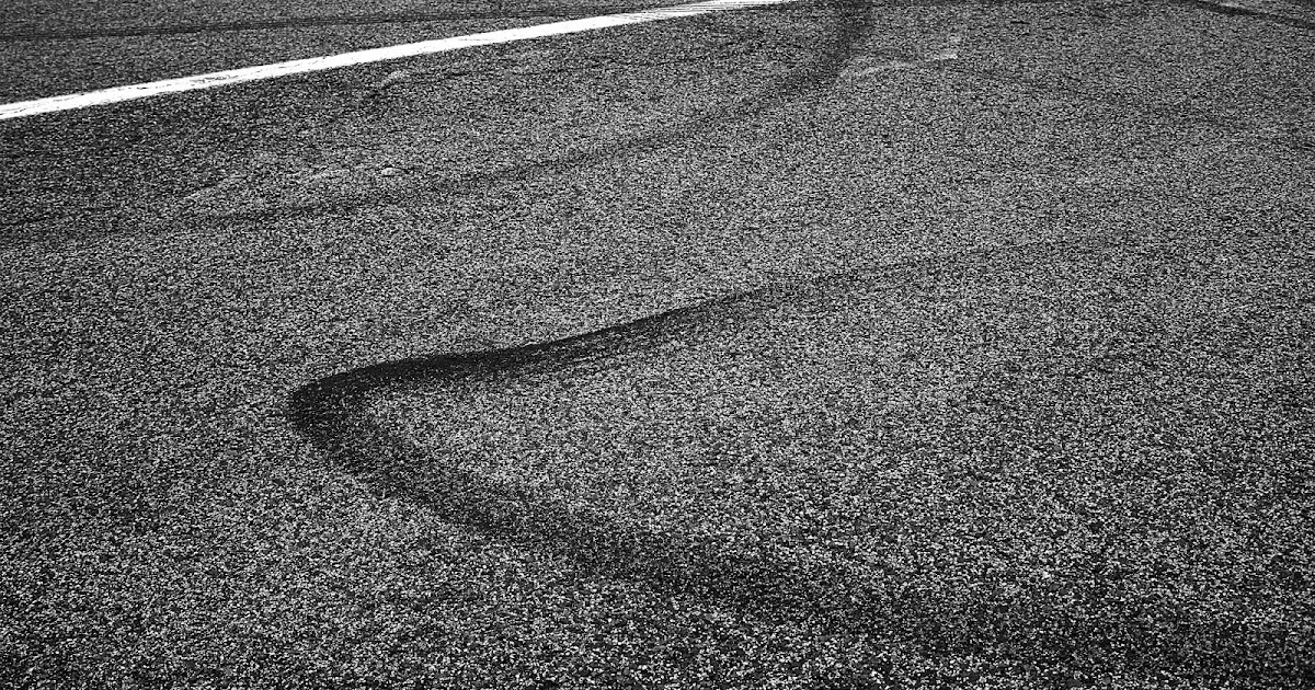 Vaca Vet Striping Explaining Tire Scuff Marks on New Asphalt Pavement