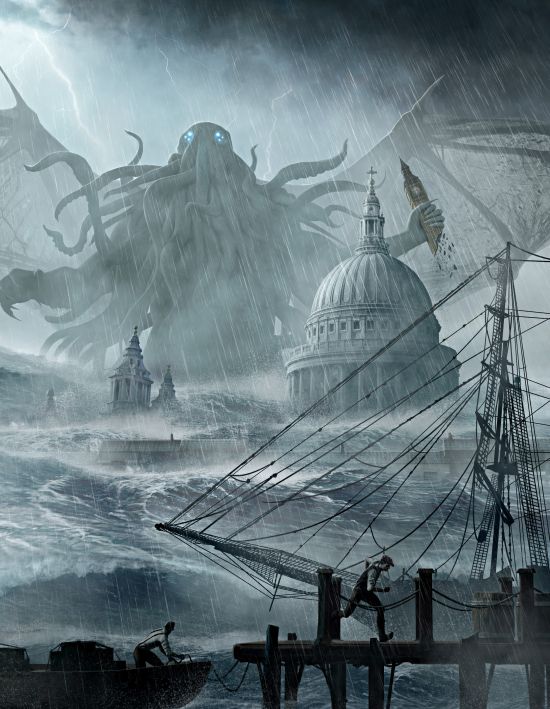 As ilustrações e modelos 3D de terror inspirados em Lovecraft de Joseph Diaz Joseph Diaz artstation ilustrações artes conceituais 3D fantasia terror sombrio lovecraft cthulhu