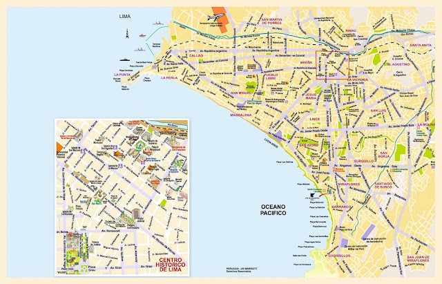 Mapa da cidade de Lima – Peru