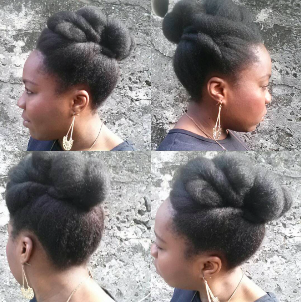 Protective Style Lookbook 4c Roll Tuck And Pin Natural Updo