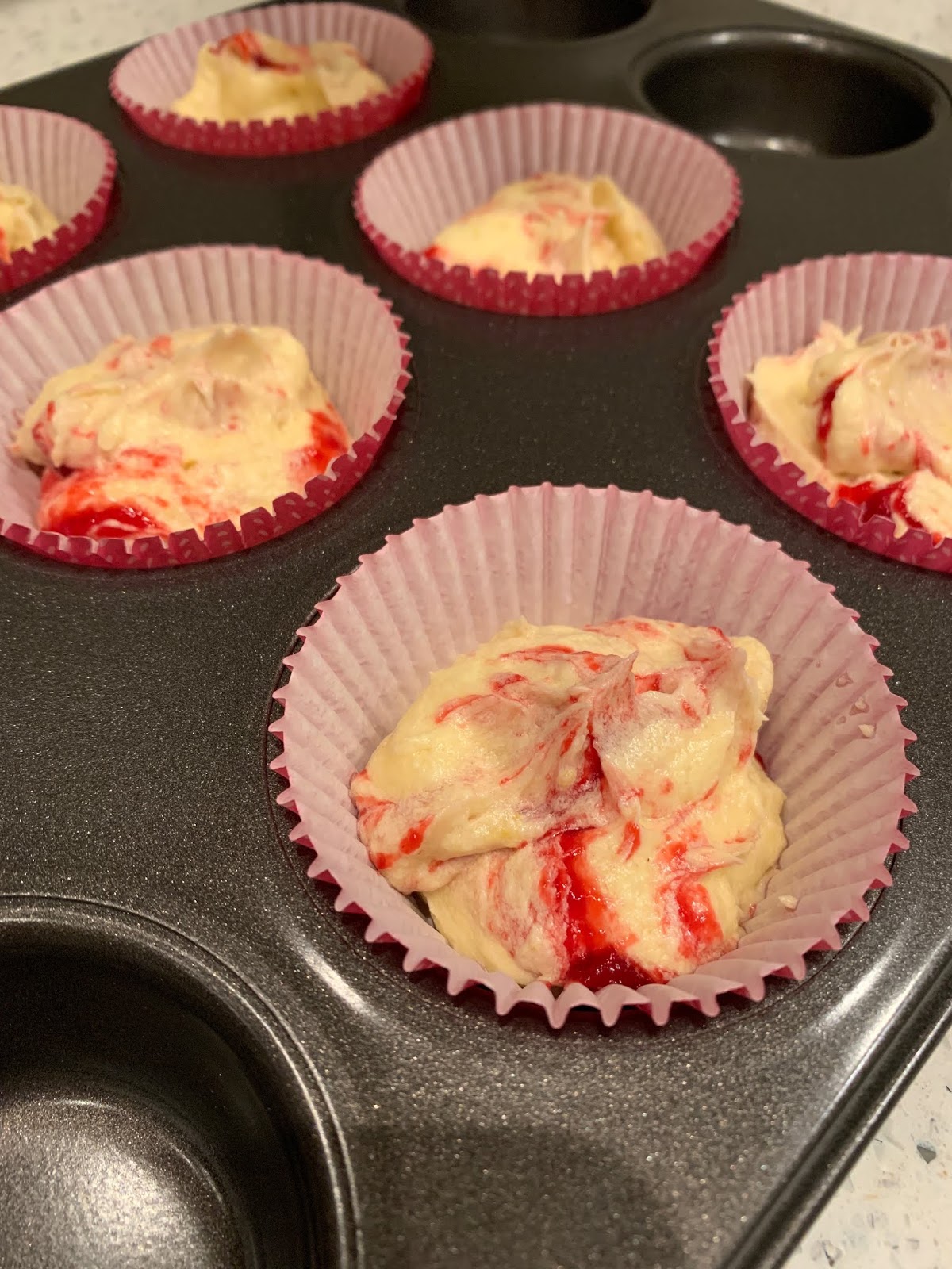 Raspberry Ripple Cupcakes