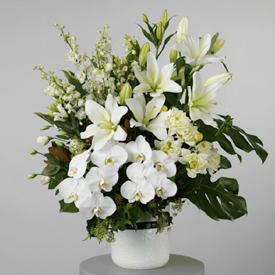 Floral basket for funeral
