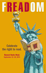 banned week read freedom books posters library celebrate poster reading liberty freadom right statue lady censorship september support national si