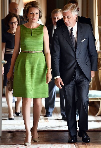Queen Mathilde and Philippe held a lunch at Royal Palace