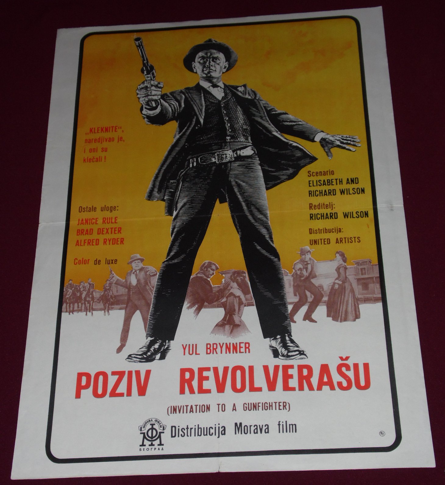 YugoRare Movie Posters: Invitation to a Gunfighter (1964)