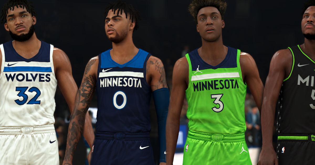 NBA 2K21 Minnesota Timberwolves 2021-2022 Updated Jersey ...