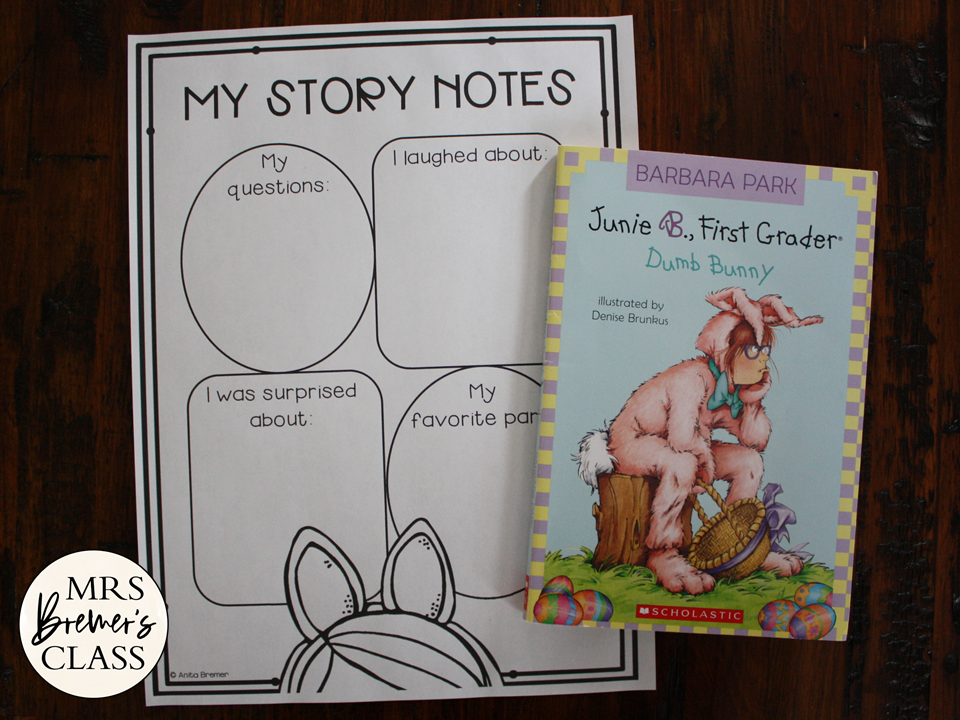 Junie B. Jones Dumb Bunny (Book Activities) Mrs. Bremer's Class