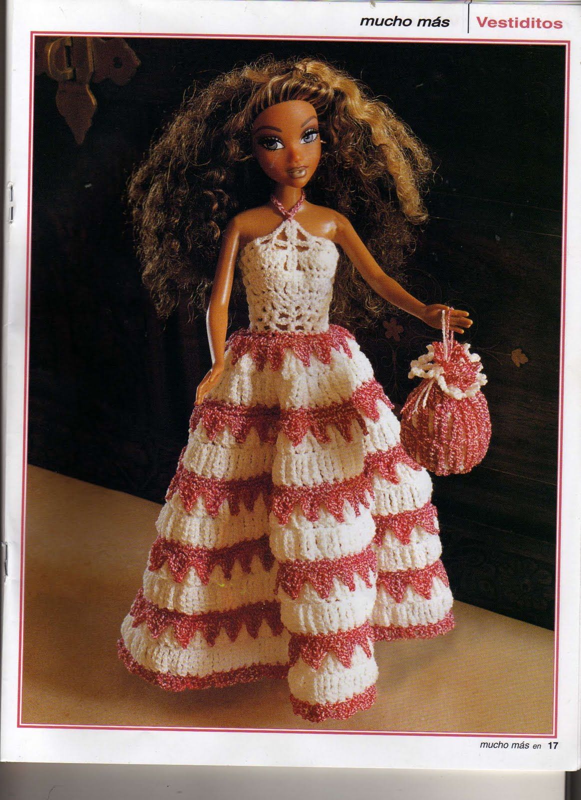 20 crochet de vestidos Barbie