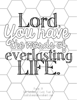 Look To Him And Be Radiant Sweeter Than Honey Coloring Pages
