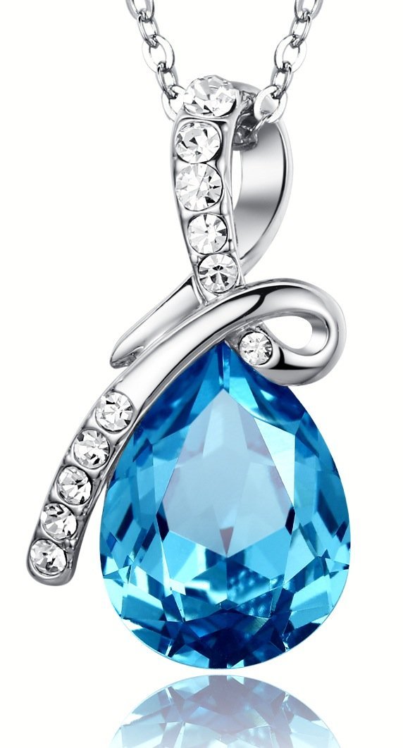 Arco Iris Eternal Love Teardrop Swarovski Elements Crystal Pendant ...