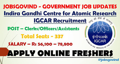 IGCAR Recruitment 2021