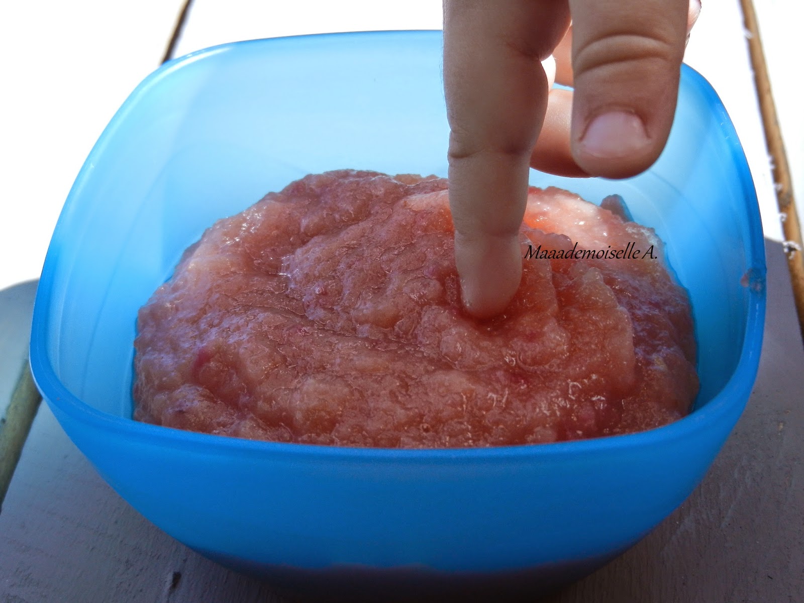 Maaademoiselle A. Recette de petit pot pour bébé Compote Pomme