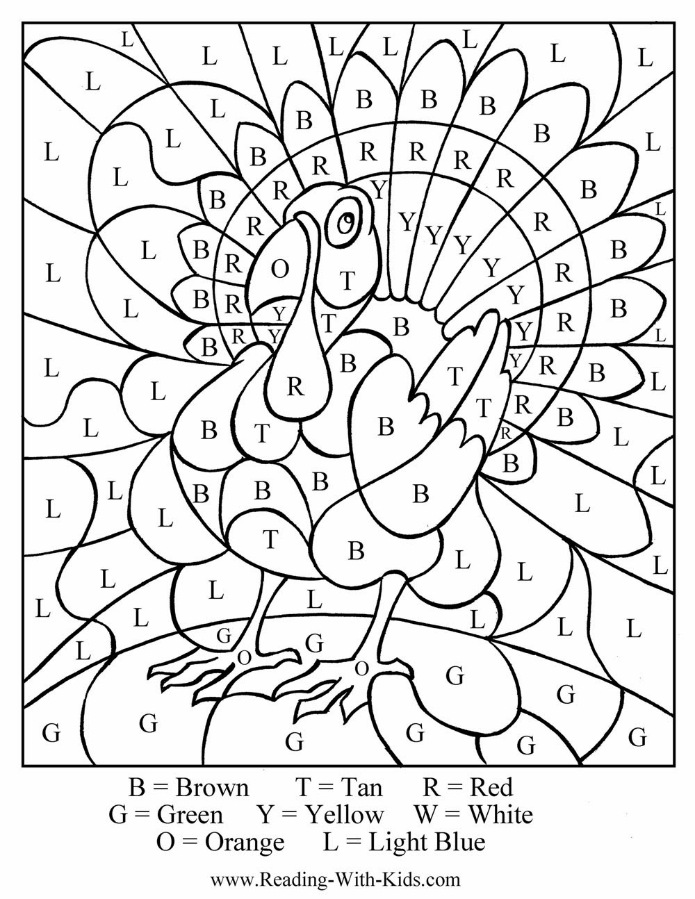 images of turkey coloring pages - photo #35