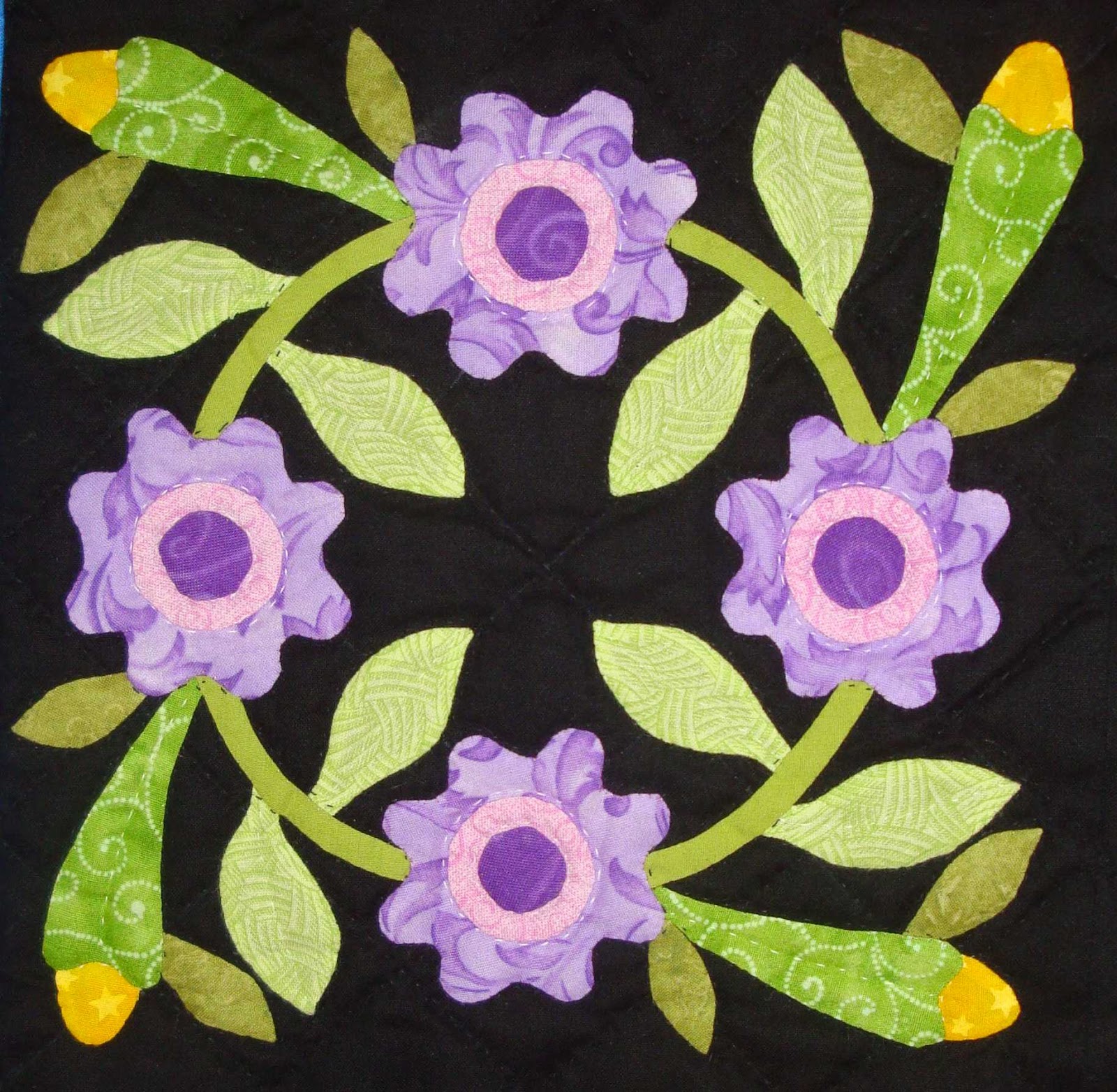 FABRIC THERAPY "Folk Art in the Vineyard" the quilt and the scoop...