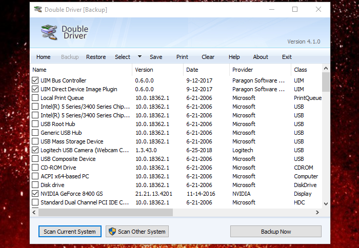 Software gratuito di backup e ripristino dei driver per Windows 10