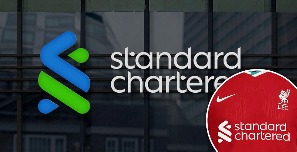 Loving New Standard Chartered Logo Revealed - Debut on Liverpool 21-22 ...