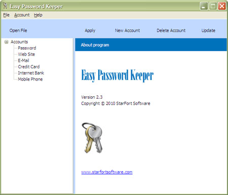 Easy Password Keeper 2.6 - Πανεύκολο πρόγραμμα για να θυμάστε όλους τους κωδικούς σας