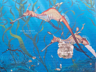 Ashfield Street Art | Seahorse mural by Robin Martin