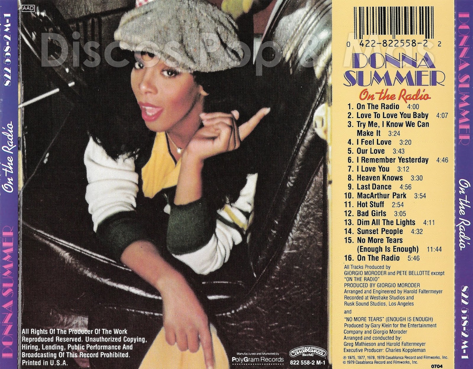 Discos Pop & Mas Donna Summer On the Radio Greatest Hits Volumes I & II