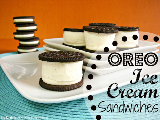 Oreo Ice Cream Sandwiches @katrinaskitchen