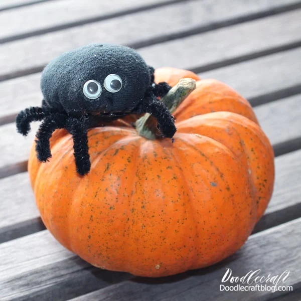 I was thrilled when I made this cute little spider. This one is simple with short legs and only one body part...but it's perfect for beginners.